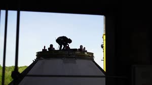 Teams Move SLS Payload Adapter After Successful Structural Testing